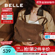 百麗（Belle）包包女2025秋新款商場(chǎng)同款流浪摩卡復古絨面hobo托特包8562ACX5 巧克力摩卡(AB面） F