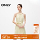ONLY夏季時(shí)尚潮流短款掛脖系帶收腰連衣裙女|124207077 A05 梨黃色 M (165) 84A