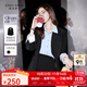 秋水伊人黑色西裝外套女2025秋裝新款小個(gè)子休閑高級女士西服正裝 黑色 XL