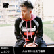 UNDEFEATED五條杠官方秋季新品冰球運動(dòng)元素設計撞色長(cháng)TEE 黑色 M