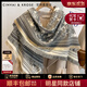 CinvaiKrose秋冬季圍巾女生高級感圍脖加厚保暖空調披肩生日圣誕節禮物送女友 CK圍巾-灰色【限定禮盒包裝】
