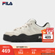FILA 斐樂(lè )官方女鞋ROSETTA摩登板鞋春新款斑斕鞋運動(dòng)鞋休閑鞋 奶白/杏仁奶白-GA 37.5