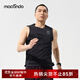 馬孔多（macondo）運動(dòng)背心3代 男女款無(wú)袖 吸濕速干透氣跑步訓練夜跑反光防磨背心 黑色 男款 L 【男125-140/女115-130斤】