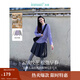 茵曼（INMAN）毛衣女裝慵懶風(fēng)軟糯絞花2025春秋新款圓領(lǐng)落肩針織衫 淺紫色 M