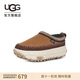 UGG男女同款時(shí)尚休閑厚底輪胎底懶人鞋1155650栗色/陶土褐白色 38