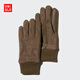 優(yōu)衣庫男裝女裝HEATTECH內襯手套防寒保暖可觸屏25秋冬新款478316 34 駝色 XL