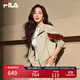 FILA 楊冪同款|斐樂官方時尚女裝針織長袖外套2025秋新款休閑寬松上衣 潮汐泡沫灰-GY S 160/80A/S