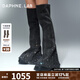 DAPHNE LAB程瀟陳粒同款DaphneLabxDIDU方糖過(guò)膝靴聯(lián)名款時(shí)裝周秀款褲管靴 牛仔水鉆款 【新款上市】 37