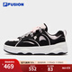 FILA FUSION斐樂(lè )潮牌女鞋專(zhuān)業(yè)滑板鞋2025春新款百搭舞板鞋運動(dòng)休閑鞋  黑舞鞋/雪白-TA 38