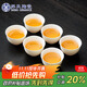 蘇氏陶瓷（SUSHI CERAMICS）羊脂玉白瓷功夫茶杯小碗杯陶瓷品茗杯6個(gè)裝（簡(jiǎn)裝）J0929