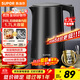 蘇泊爾（SUPOR）電水壺熱水壺 1.7L大容量全鋼無(wú)縫內膽 雙層防燙電熱水壺 316L不銹鋼燒水壺 SW-17J416L