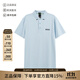 雨果博斯（HUGO BOSS）新品 男士green系列短袖POLO衫男裝禮物男 50494528 471 淡藍色徽標膠印 S