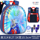 統盈奧特曼賽羅澤塔英雄書(shū)包男童幼兒園兒童小書(shū)背包3-6歲學(xué)習文具 賽羅 藍紅3D鐳射圖案