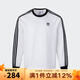 阿迪達斯 （adidas）三葉草長(cháng)袖T恤男裝女裝2025春季新款潮流時(shí)尚百搭透氣運動(dòng)服 KE5825 L
