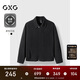GXG男裝2024年秋季休閑寬松外套夾克男 黑色 175/L