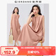 佐丹奴無(wú)袖裙子女夏季棉麻綁帶收褶圓領(lǐng)背心連衣裙女13465352