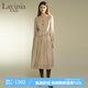 Lavinia ClubLavinia早秋氣質(zhì)長袖碎花裙女年新款法式復古氣質(zhì)雪紡連衣裙 卡其色 L 170/92A