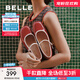 百麗（Belle）粗跟瑪麗珍鞋女25春新商場(chǎng)款一字帶顯瘦淺口鞋3XV01AQ5 紅色【禮盒款】 37 (235mm)