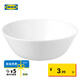 宜家（IKEA）OFTAST奧夫塔耐熱餐盤(pán)菜盤(pán)碗碟西餐盤(pán)骨碟家用套裝餐具 白色碗15cm