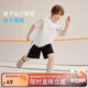 ASK JUNIOR男童運動(dòng)套裝夏季兒童薄款快干T恤+短褲中大童網(wǎng)球服兩件套  170