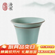 東道汝窯河南非遺茶具配件茶漏組陶瓷茶漏尼龍布過(guò)濾網(wǎng)功夫茶道濾茶器 【老東道】澄心茶漏組-天青色