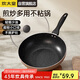 炊大皇 炒鍋不粘鍋 易潔輕量平底炒菜鍋煎鍋28cm 電磁爐通用 極皇JH28CG