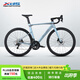 喜德盛公路自行車2025款A(yù)D300油碟UCI車架2x10速中空一體牙盤桶軸破風(fēng)車 銀蛇 480mm