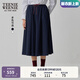 Teenie Weenie小熊半身裙女2025春夏季新款優(yōu)雅氣質(zhì)長(cháng)款傘裙 藏青色 XS 155