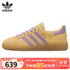 三葉草（Adidas）男女休閑鞋 時(shí)尚HANDBALL SPEZIAL低幫運動(dòng)鞋 淺橙黃 38
