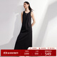 EP雅瑩女裝 純棉內搭打底無(wú)袖長(cháng)款針織背心連衣裙商場(chǎng)同款4109A 黑色-飾品 L