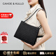 CAHOE KULLO包包女包牛皮輕奢侈2025新款品牌高級感大容量斜挎單肩腋下托特包 大號黑色-CK女包送女友老婆生日禮物