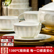 漢茗釉下彩純白碗盤(pán)餐具整套骨瓷喬遷送禮景德鎮陶瓷碗碟筷套裝高檔 可微波爐丨錦盒裝丨 80件套