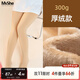 MsShe【加厚超柔絨】大碼女裝2025秋冬胖mm一體保暖加絨光腿打底褲襪女 300g-自然膚色-適宜0-10℃（現貨） 均碼