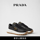 PRADA/普拉達【禮物】女士徽標飾羊皮革運動(dòng)鞋 黑色 37