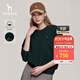 哈吉斯（HAZZYS）女裝春秋季圓領(lǐng)寬松落肩袖衛衣ABTSE0BCF08 綠色GR XL (170/92A 42)
