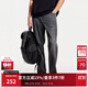杰克·瓊斯（JACK&JONES）25年男裝秋季903直筒牛仔褲男黑灰色彈力休閑寬松潮流褲子品牌 A16灰牛仔-非涼感 寬松直筒，卡碼拍小 30 170 W30/L30