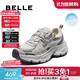 百麗（Belle）拼接撞色老爹鞋女2025秋新商場(chǎng)同款增高厚底休閑鞋E4Q1DCM5 米色 37 (235mm)