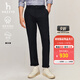 哈吉斯（HAZZYS）男裝 春秋款褲子斜紋彈力褲日常通勤休閑褲男ATDZP0BCX53 深藏青色DN 32 （175/78A）