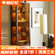 年林記憶 實(shí)木酒柜 北美黑胡桃木原木玻璃展示柜餐邊柜烏金木電視邊柜書(shū)柜北美黑胡桃木70*40*180cm無(wú)輔木