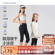 愛(ài)慕兒童七分褲吸濕速干小冰皮女孩素色打底褲子女童3A抗菌涼感運(yùn)動(dòng)褲 巖石灰 110 （30-42斤）