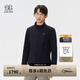 KOLON SPORT/可隆戶(hù)外軟殼衣 男士防潑水防風(fēng)透濕保暖立領(lǐng)拉絨夾克 LHJK5WN155-BK 黑色 XL 180/100A