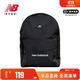 NEW BALANCE NB男包女包拉鏈運動(dòng)織物旅行字母LOGO雙肩包LAB33405奧萊清倉 LAB33405-BK 均 碼 容積15.2L
