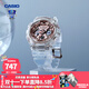 卡西歐（CASIO）女表GSHOCK獨角獸可愛(ài)粉色玫瑰金送女友時(shí)尚防水學(xué)生運動(dòng)電子手表 GMA-S120SR-7A透明玫瑰金