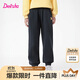 笛莎（DEESHA）童裝女童加絨褲子2025秋冬款女孩保暖甜美基礎百搭休閑束腳褲
