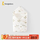 童泰（TONGTAI）嬰兒抱被秋冬季純棉0-6月寶寶加厚棉包單滿(mǎn)月百天抱毯綠色90x90cm