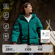 KOLON SPORT/可隆羽絨服 男女同款戶(hù)外露營(yíng)防風(fēng)透濕耐磨鵝絨外套 LUDJ4WT526-DG 深綠色 M 170/92A