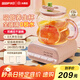 小南瓜（Little Pumpkin）養生壺 全玻璃恒溫煮茶壺煮茶器 家用辦公室保溫花茶壺 迷你便攜恒溫電熱養生杯 小型燒水壺電燉杯 粉色【高配款】 1L （濾網(wǎng)+燉盅）