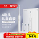 米家小米電動(dòng)牙刷T302成人/學(xué)生 4種凈齒模式 150天續航 4支刷頭 銀灰色