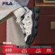 FILA 斐樂(lè )官方女鞋PEASE摩登運動(dòng)鞋2025冬新款豌豆鞋面包鞋休閑鞋 奶白/月巖灰-GL 37.5