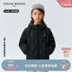 Teenie Weenie【小吐司輕羽絨】小熊童裝24冬中性三防羽絨服 黑松露小吐司（黑色） 120